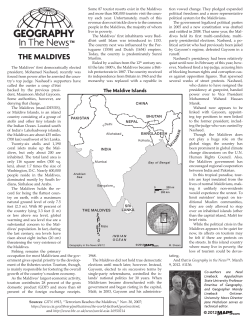 GIN Article-The Maldives
