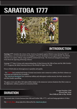SARATOGA 1777