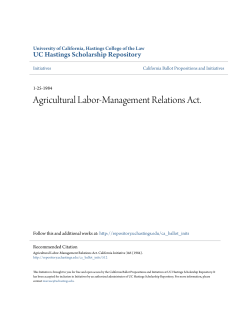 Agricultural Labor-Management Relations Act.