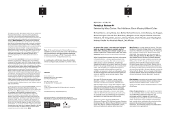 info sheet - Pallas Projects