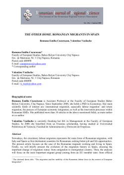 The Other Home. Romanian Migrants in Spain