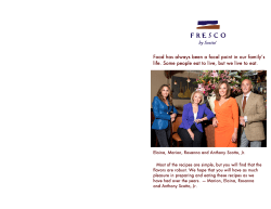 Food has always been a focal point in our family`s life. Some