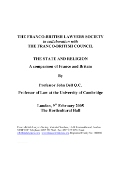 La&iuml;cit&eacute; English style