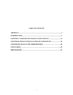1 TABLE OF CONTENTS ABSTRACT