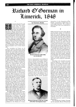 Richard O`Gorman in Limerick, 1848 by Laurence Fenton