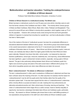 EDUCATIONAL MAPPINGRACE, CLASSANDGENDERA