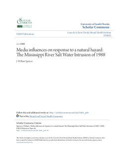 Media influences on response to a natural hazard: The Mississippi