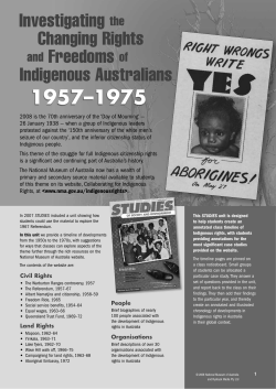 Investigating the Changing Rights and Freedoms of Indigenous