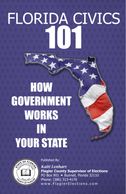Florida Civics 101 Booklet - Flagler County Supervisor of Elections