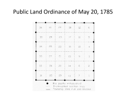 Public Land Ordinance of May 20, 1785