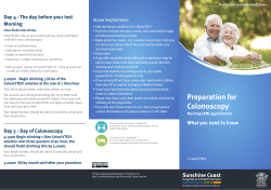 Preparation for colonoscopy