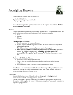 Population Theorists