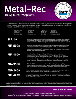 Metal Rec - Southern Water Treatment, Inc