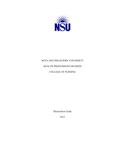 nova southeastern university health professions division