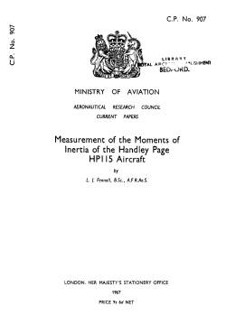 Measurement of the Moments of Inertia of the Handley Page HPI 15