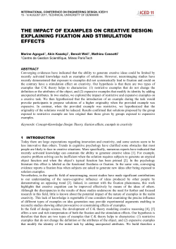 the impact of examples on creative design
