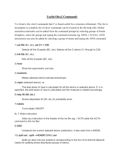 Useful Olex2 Commands - Emory X