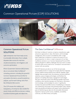 Common Operational Picture (COP) SOLUTIONS