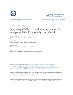 Integrating NEON data with existing models