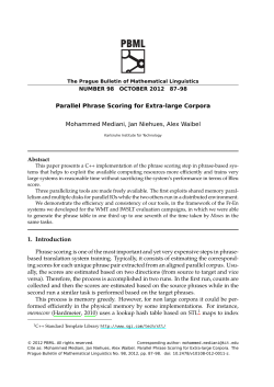 Parallel Phrase Scoring for Extra