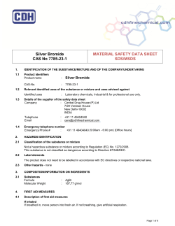 Silver Bromide CAS No 7785-23