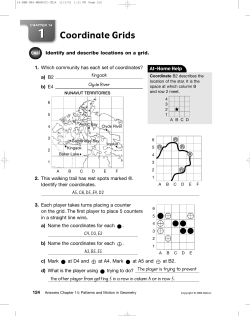Patterns and Motion in Geometry