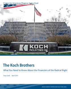 The Koch Brothers - Center for American Progress