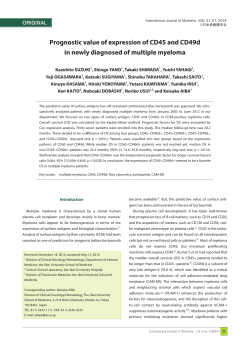 Prognostic value of expression of CD45 and