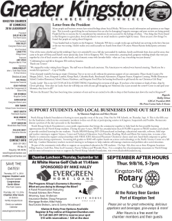 Kingston Community News August 2016 Page 1