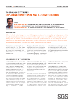 Thorough QT Trials: Exploring Traditional and