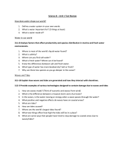 Science 8 &ndash; Unit 1 Test Review How does water shape our world? 1
