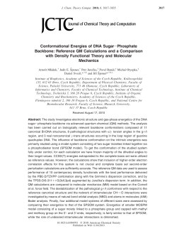Conformational Energies of DNA Sugar