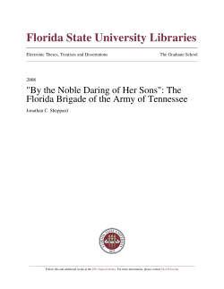 "By The Noble Daring of Her Sons": The Florida Brigade