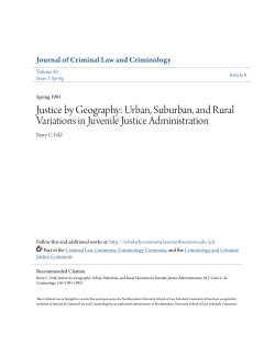 Justice by Geography: Urban, Suburban, and Rural Variations in