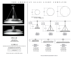 INCA II - American Glass Light