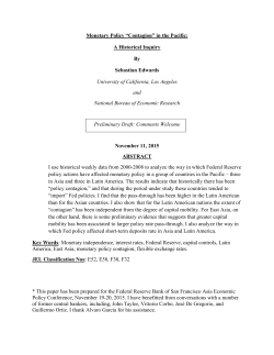 Monetary Policy &ldquo;Contagion&rdquo; - Federal Reserve Bank of San Francisco