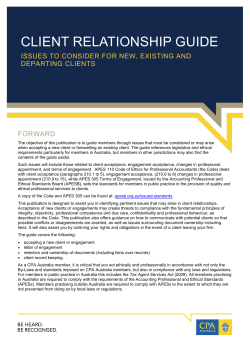 Client relationship guide