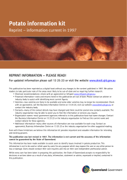 Potato information kit