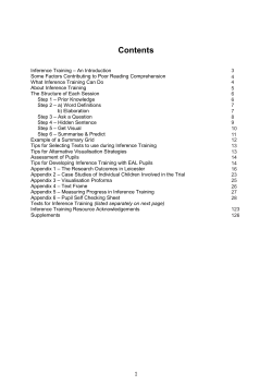 Inference Handbook - STAR Teaching School Alliance