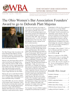 2013 - Issue No. 1 Winter Newsletter