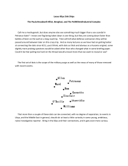 Loose Klips Sink Ships The Paula Broadwell Affair, Benghazi, and