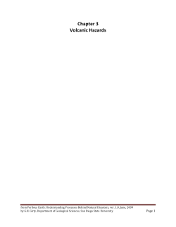 Chapter 3 Volcanic Hazards