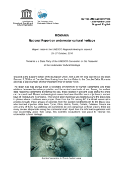 Romania: national report on underwater cultural