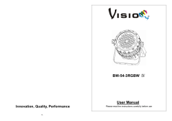 BW-54-3RGBW Ⅳ User Manual