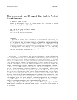 Non-Monotonicity and Divergent Time Scale in Axelrod Model