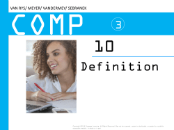Chapter 10 Definition