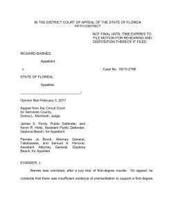 Barnes v. State - Fifth District Court of Appeal