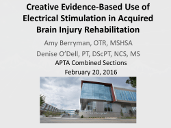 Creative Evidence-Based Use of Electrical Stimulation in