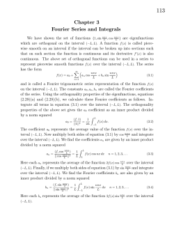 Chapter 3 Fourier Series and Integrals