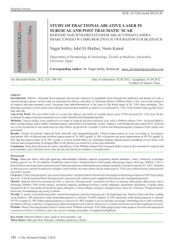 Study of fractional ablative laser in surgical and post traumatic scar